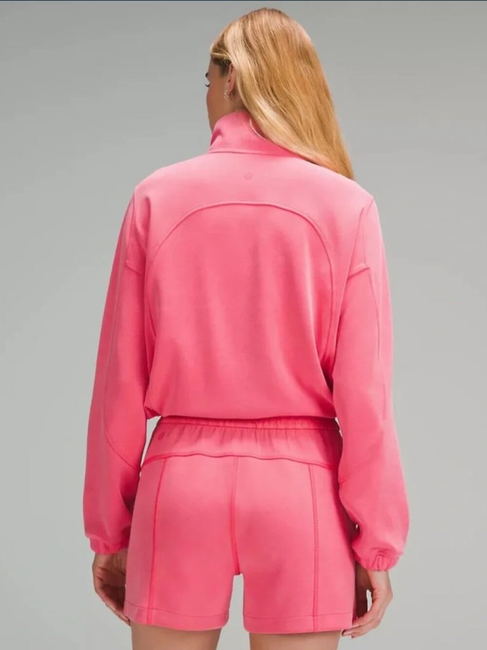 Lululemon Brushed Softstreme Half Zip in Glaze Pink | Size 6 - Picture 3 of 16